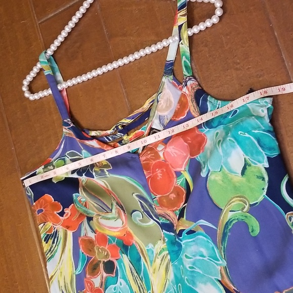 Ivy Street Multicolored Sleeveless Spaghetti Strap Jumpsuit - Picture 15 of 16